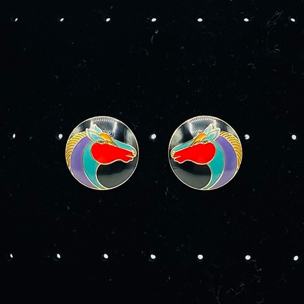 Laurel Burch Kundus Vintage Earrings